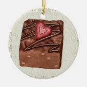 Chocolate Snoep Love - SRF Keramisch Ornament (Voorkant)