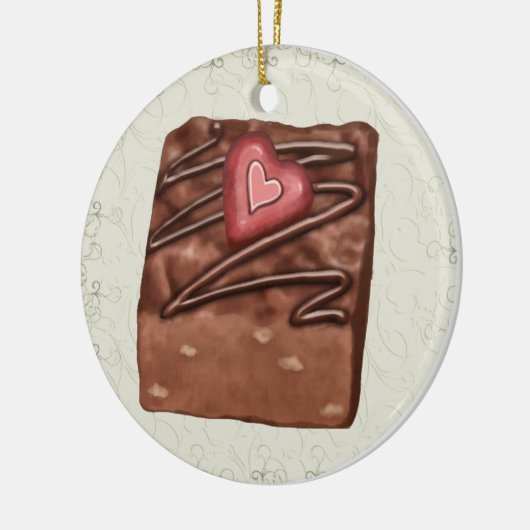 Chocolate Snoep Love - SRF Keramisch Ornament (Links)