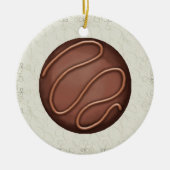 Chocolate Snoep Love - SRF Keramisch Ornament (Voorkant)