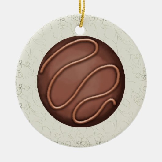 Chocolate Snoep Love - SRF Keramisch Ornament (Voorkant)