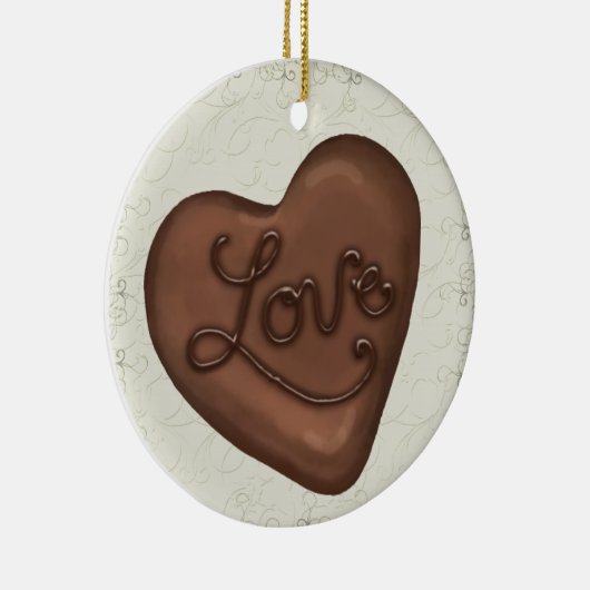 Chocolate Snoep Love - SRF Keramisch Ornament (Rechts)