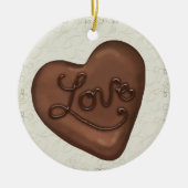 Chocolate Snoep Love - SRF Keramisch Ornament (Voorkant)
