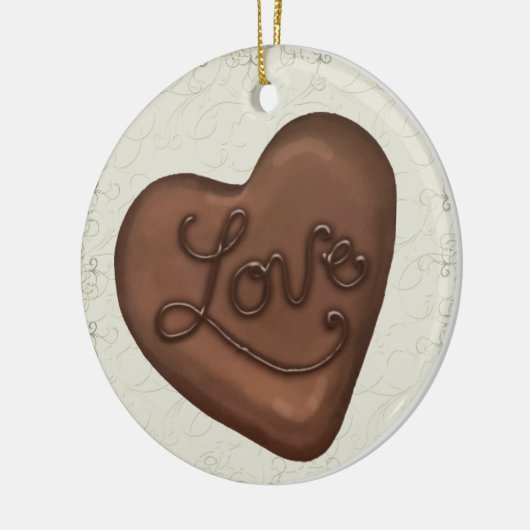 Chocolate Snoep Love - SRF Keramisch Ornament (Links)