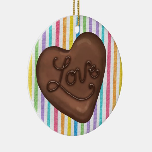 Chocolate Snoep Love - SRF Keramisch Ornament (Rechts)
