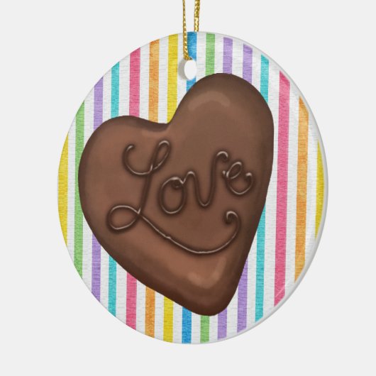 Chocolate Snoep Love - SRF Keramisch Ornament (Links)