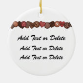 Chocolate Snoep Love - SRF Keramisch Ornament (Achterkant)