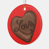 Chocolate Snoep Love - SRF Keramisch Ornament (Links)