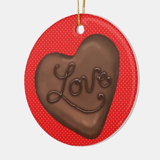 Chocolate Snoep Love - SRF Keramisch Ornament (Links)