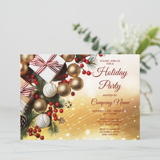 Chocolate Snoep Vakantie Feest Uitnodiging (Staand voorkant)