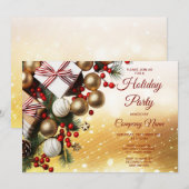 Chocolate Snoep Vakantie Feest Uitnodiging (Voorkant / Achterkant)