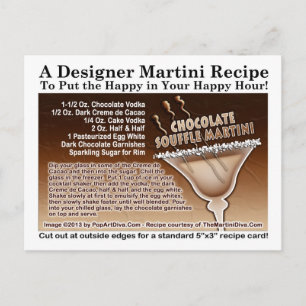 Chocolate Souffle Martini Recipe Briefkaart
