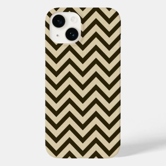 Chocolate Spice Moods Chevrons Case-Mate iPhone Case (Achterkant)