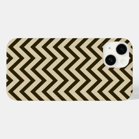 Chocolate Spice Moods Chevrons Case-Mate iPhone Case (Achterkant (horizontaal))