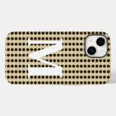 Chocolate Spice Moods Stippen met monogram Case-Mate iPhone Case (Achterkant (horizontaal))