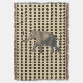 Chocolate Spice Moods Stippen met olifant Deken (Voorkant Verticaal)