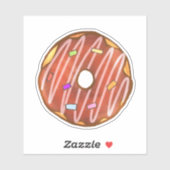Chocolate Sprinkle Donut Sticker (Vel)