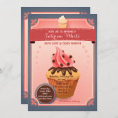 Chocolate Sprinkles Bridal Shower Invitation Kaart (Voorkant / Achterkant)