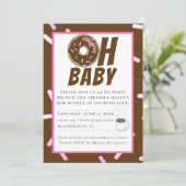Chocolate Sprinkles Brunch Baby shower Uitnodiging (Staand voorkant)