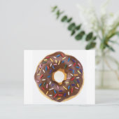 Chocolate Sprinkles Doughnut Briefkaart (Staand voorkant)