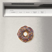 Chocolate Sprinkles Doughnut Magneet (Insitu (Vaatwasser))