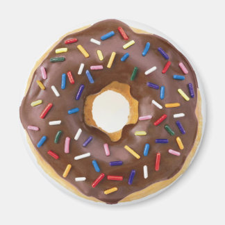 Chocolate Sprinkles Doughnut Magneet