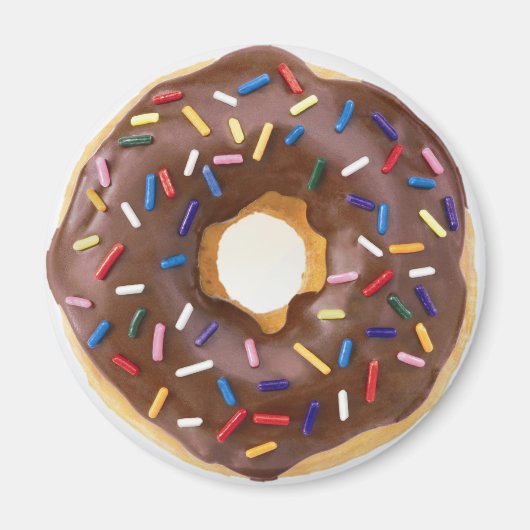 Chocolate Sprinkles Doughnut Magneet (Voorkant)