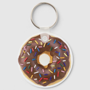 Chocolate Sprinkles Doughnut Sleutelhanger