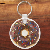 Chocolate Sprinkles Doughnut Sleutelhanger (Voorkant)