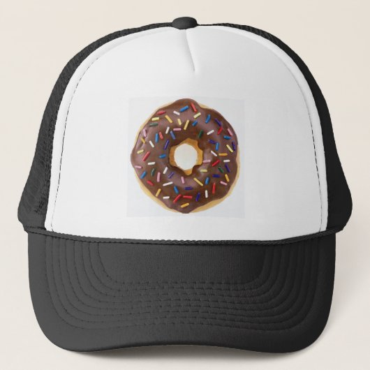 Chocolate Sprinkles Doughnut Trucker Pet (Voorkant)