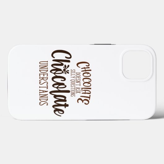 Chocolate stelt geen Gekke vragen Case-Mate iPhone Case (Achterkant (horizontaal))
