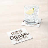 Chocolate stelt geen Gekke vragen Kartonnen Onderzetters (Insitu)