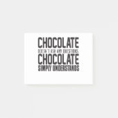 Chocolate stelt geen vragen: Chocolade Sim Post-it® Notes (Voorkant)