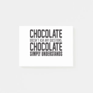 Chocolate stelt geen vragen: Chocolade Sim Post-it® Notes