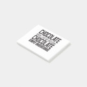Chocolate stelt geen vragen: Chocolade Sim Post-it® Notes (Schuin)