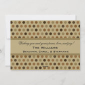 Chocolate Stippen Custom Photo Holiday Kaart (Achterkant)