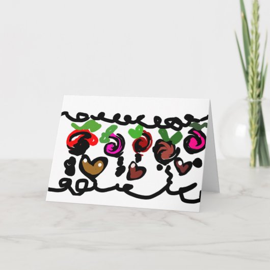 Chocolate Strawberry's valentine  Kaart (Voorkant)