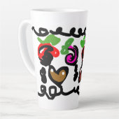 Chocolate Strawberry's valentine  Latte Mok (Linkerhoek)