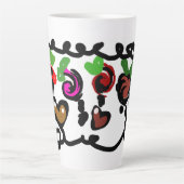 Chocolate Strawberry's valentine  Latte Mok (Voorkant)