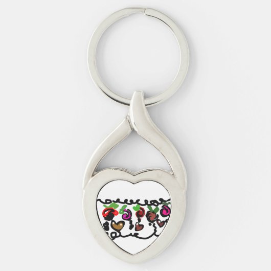 Chocolate Strawberry's valentine  Sleutelhanger (Voorkant)