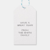 Chocolate Teach Sanitize Herhaal het grote schoolj Cadeaulabel (Achterkant)