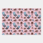 Chocolate theme cute wrapping paper sheets (Voorkant 3)