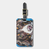 Chocolate Tri Australian Shepherd Bagagelabel (Voorkant verticaal)