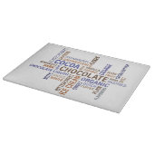 Chocolate Typografie Snijplank (Hoek)