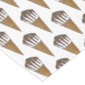 Chocolate Vanilla Ice Cream Nutty Nuts Buddy Cone Tafelkleed (Gekanteld)