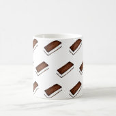 Chocolate Vanilla Ice Cream Sandwich Junk Food Koffiemok (Center)