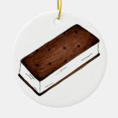 Chocolate Vanilla Ice Cream Sandwich Keramisch Ornament (Voorkant)