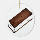 Chocolate Vanilla Ice Cream Sandwich Keramisch Ornament (Links)