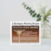 Chocolate Wafer Martini Recipe Briefkaart (Staand voorkant)