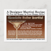 Chocolate Wafer Martini Recipe Briefkaart (Voorkant)