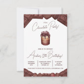 Chocolatefeest, Verjaardagsfeest 'Dood door Chocol Kaart (Voorkant)